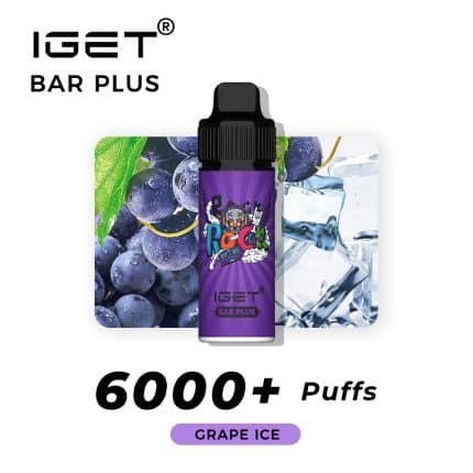 IGET BAR PLUS GRAPE ICE – 6000 PUFFS