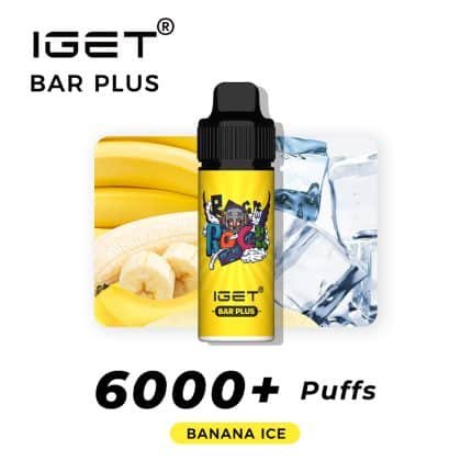 IGET BAR PLUS BANANA ICE – 6000 PUFFS