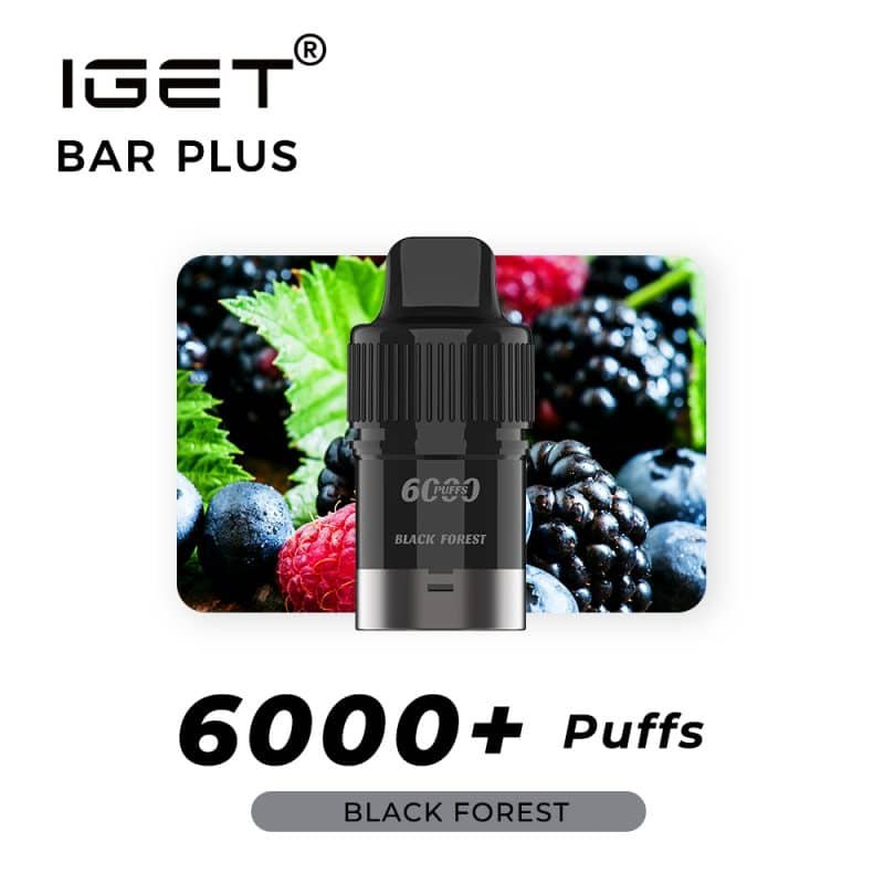 IGET BAR PLUS POD ONLY BLACK FOREST – 6000 PUFFS