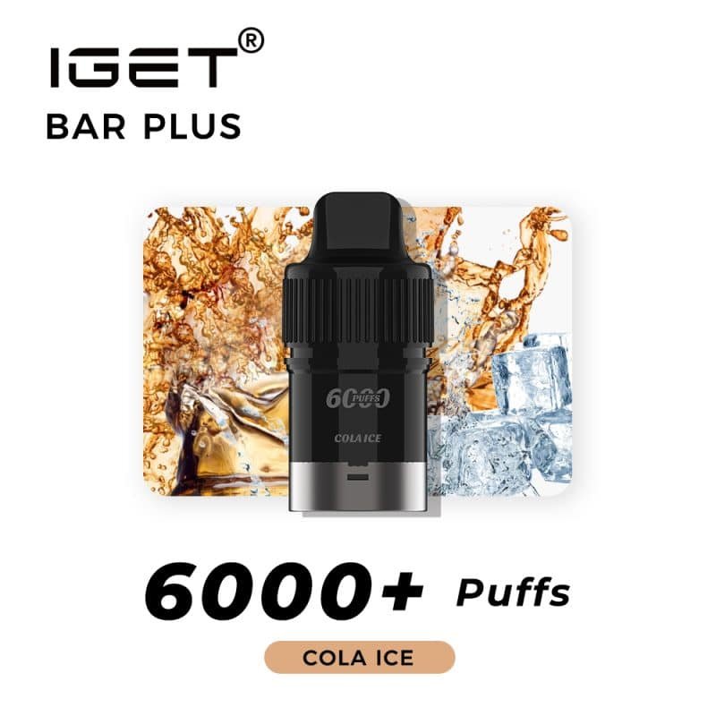 IGET BAR PLUS POD ONLY COLA ICE – 6000 PUFFS