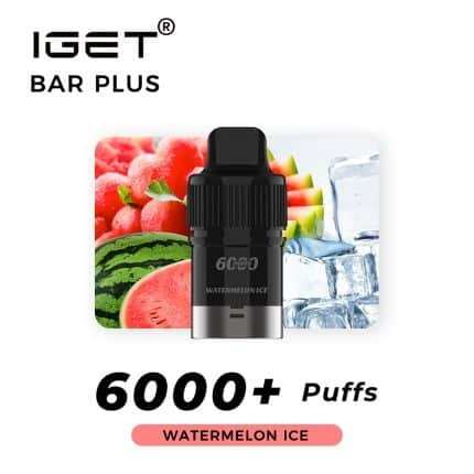 IGET BAR PLUS POD ONLY WATERMELON ICE – 6000 PUFFS