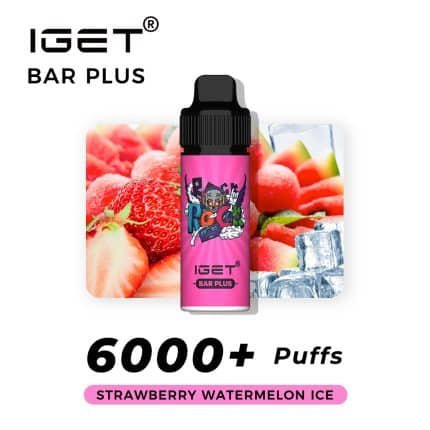 IGET BAR PLUS STRAWBERRY WATERMELON ICE – 6000 PUFFS