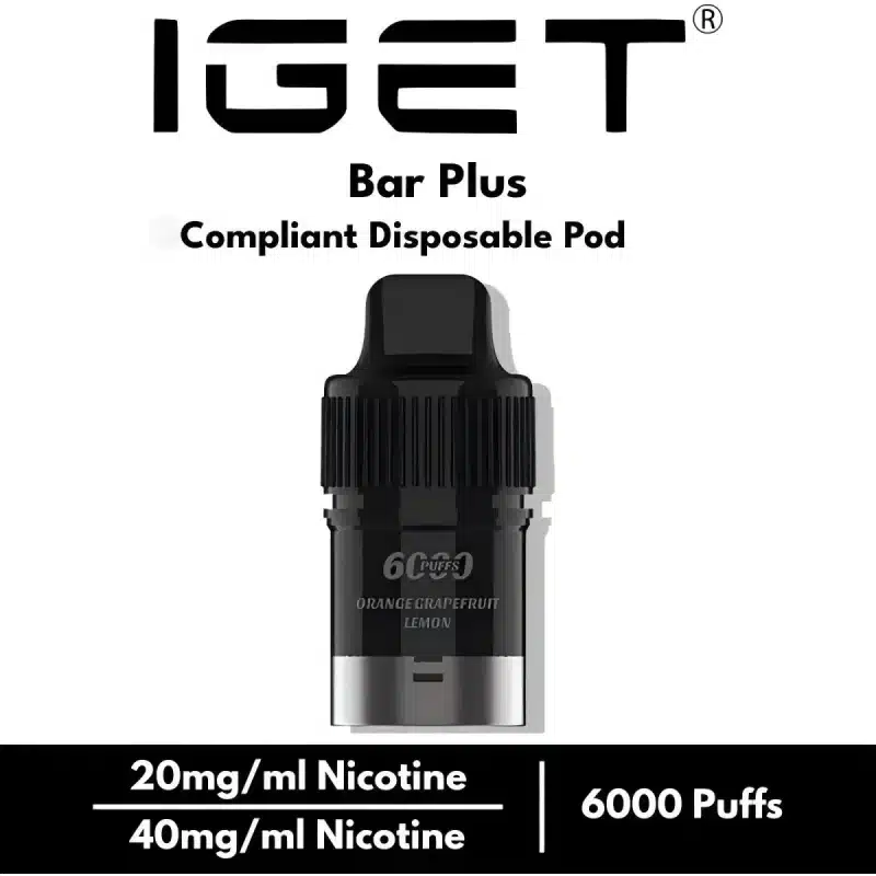 IGET BAR PLUS POD 6000 PUFFS